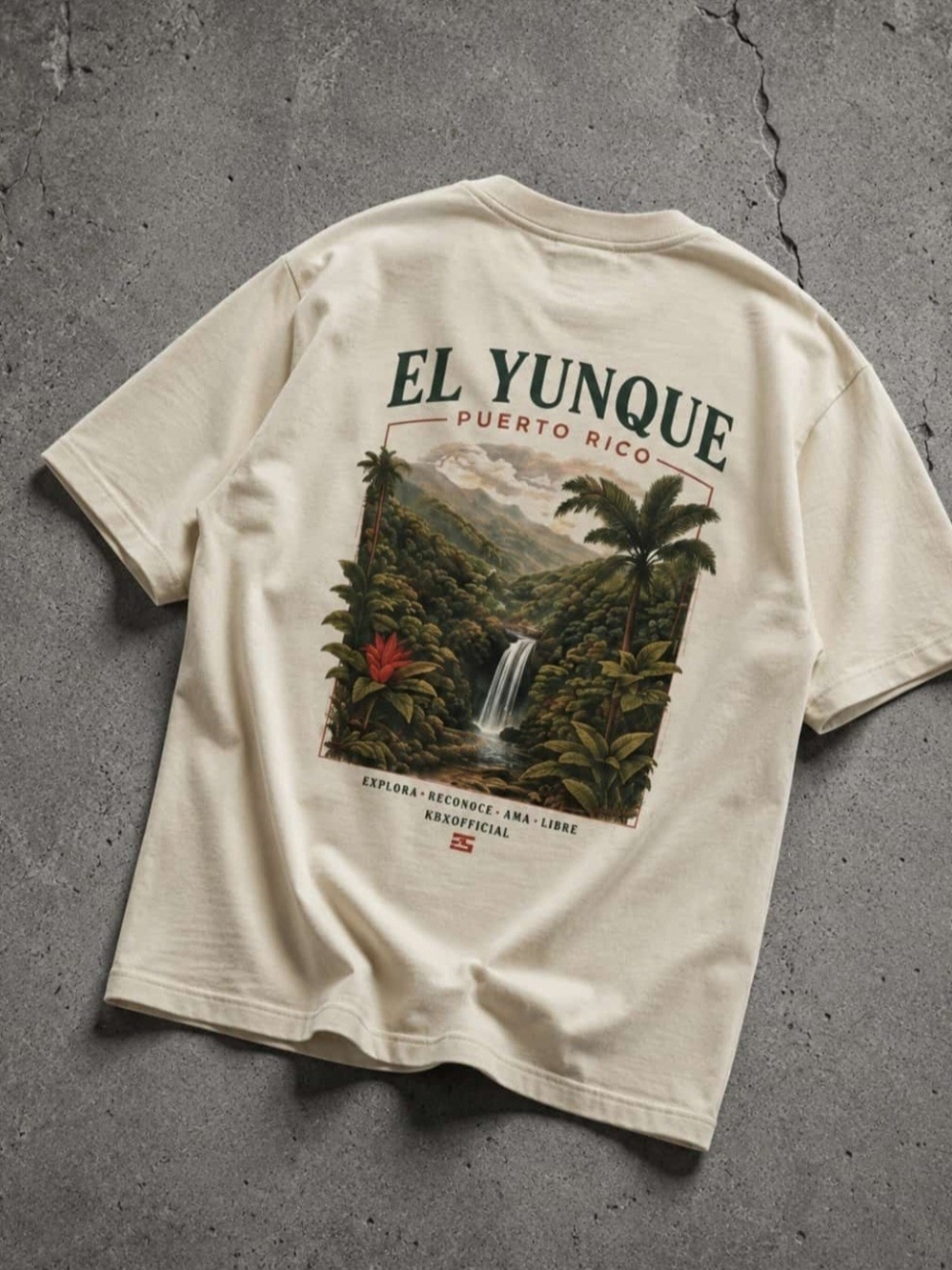 El Yunque Cream Graphic Tee - Puerto Rico
